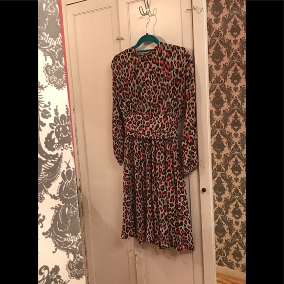 Moda International Orange Leopard Print Dress - Picture 13 of 14